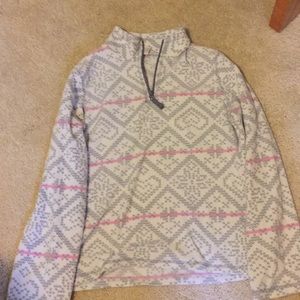 Fuzzy zip up sweatshirt